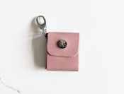 Thread & Maple Leather Stitch Markers Case Rose